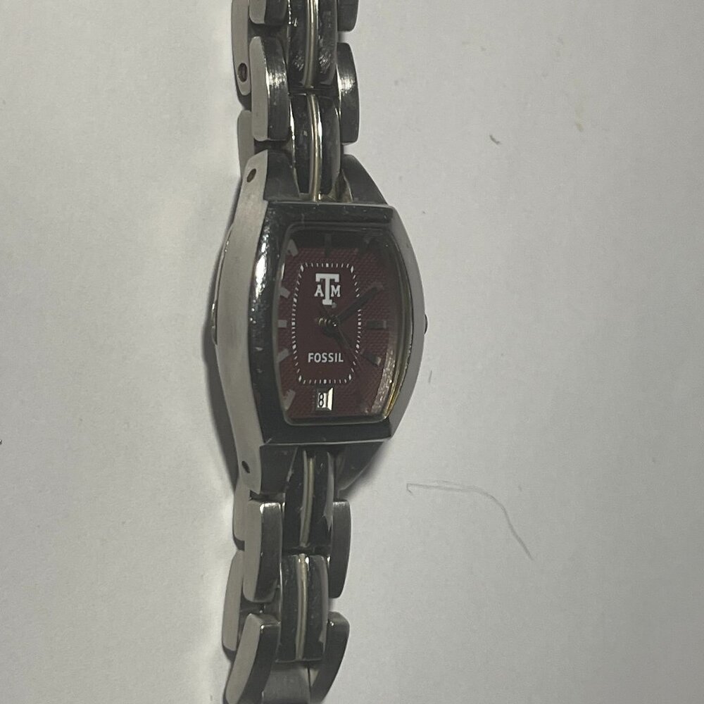Texas A&M Aggies NCAA Stainless-Steel Bracelet Watch by Fossil